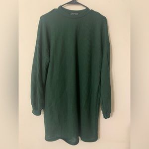 SHEIN green sweater dress